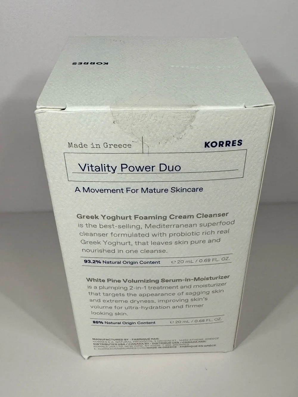 KORRES Vitality Power Duo – 2-Piece Skincare Set